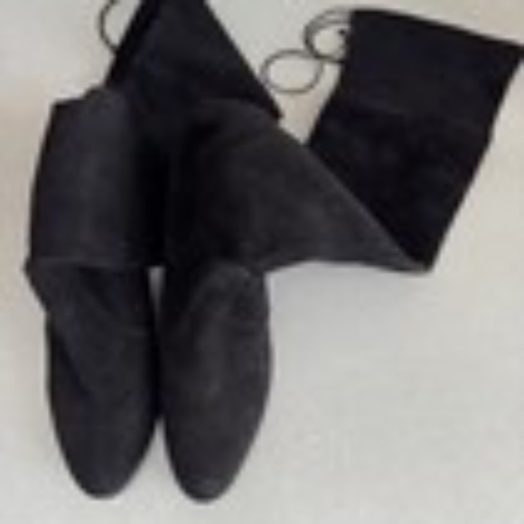 Stuart Weitzman Highland Over the Knee Boots , Black Suede , Sz US 8 - Picture 1 of 10